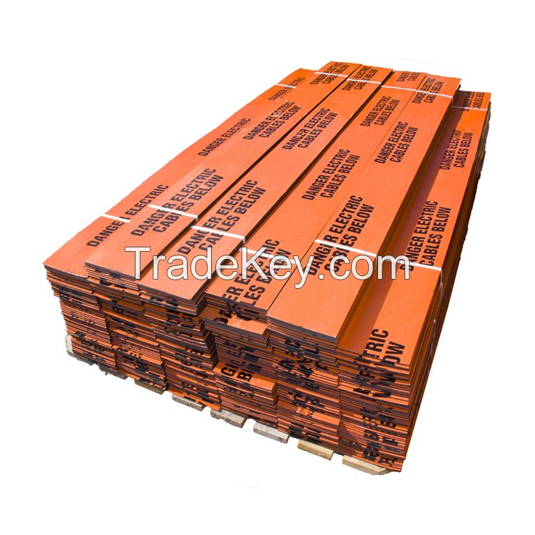 Warning Tape Tile Underground Cable Protection Cover Polymeric Cable Cover