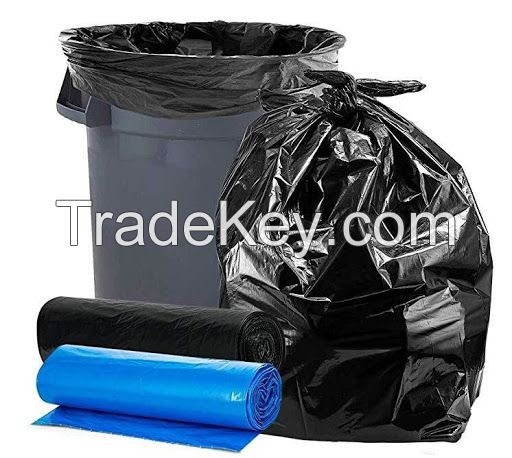 Garbage plastic bags with star seal bottom on roll