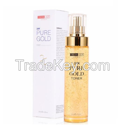 24K PURE GOLD TONER 120ml - THERALADY For Sale