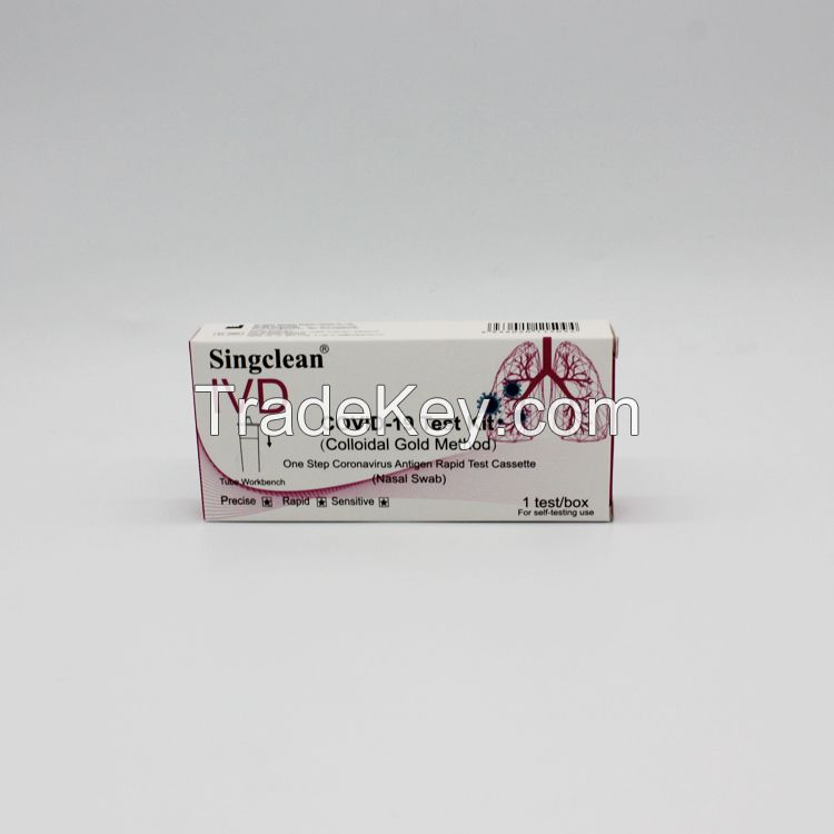 Sell Singclean COVID-19 Nasal Antigen Self-Testing Kit with CE certificated