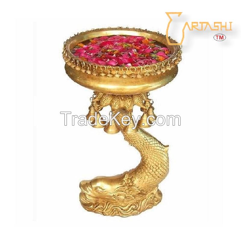 SELL Designer Bowl on Stand Brass