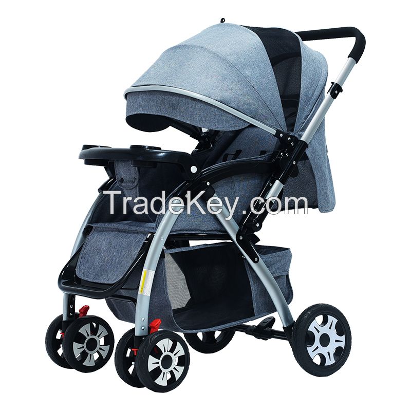 Hot Selling 2021 Fashion baby strollers Luxury Pushchair Leather Baby Strollers 3 in 1