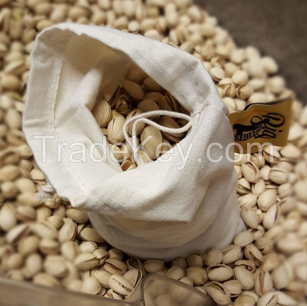 Dried Dry Fruits Nut Storage Organic Cotton Bags for Fruits Vegetables Grocery Packing Organize Cotton Food Bags Reusable Sets