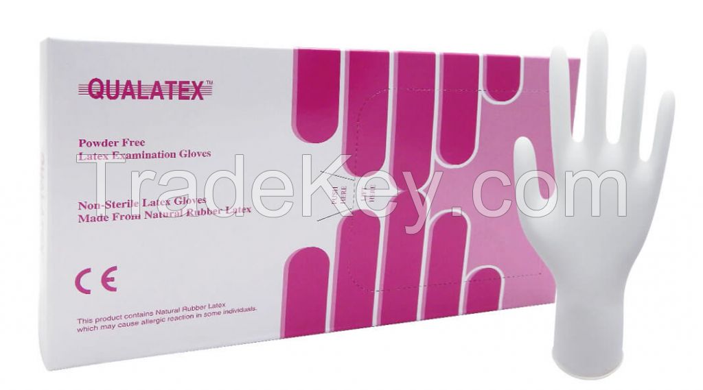 Disposable Latex Examination Gloves Powder Free