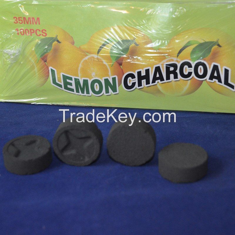 Natural bamboo lemon charcoal for hookah shisha incense