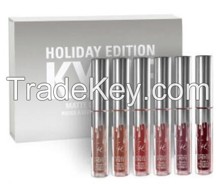 The Newest Kylie Holiday Edition 6 Colors Matte Liquid Lipstick Set 6PCS/Set