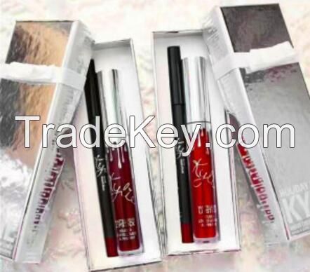 Christmas Newest New Arrival Hot Sale Kylie Holiday Edition 2 Colors LipstickLipliner Set Limited Edition Matte Liquid Gift Package Lipgloss