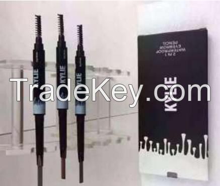 2016 Good Quality Waterproo Kylie 2 in 1 Eyebrow Pencil 3 Color Eyebrow Pencil Eyebrow Pencil