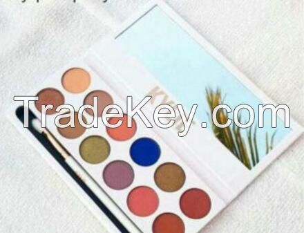 2017 New Arrival Kylie Royal Peach 12colors Eye Shadow Palette Makeup Eyeshadow Palette with Brush