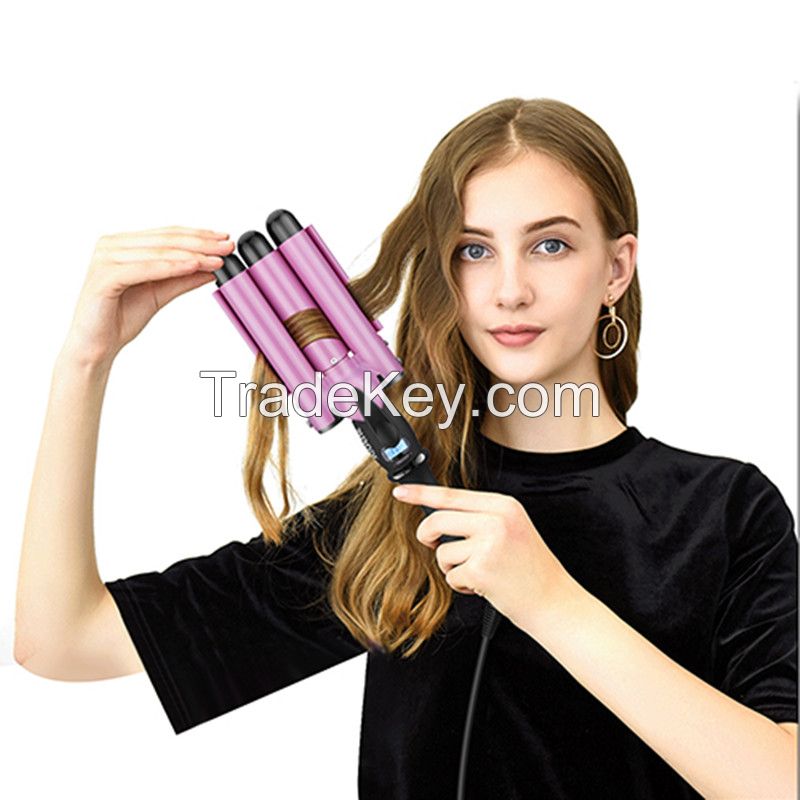 Curling wands hair curler hair roller with LCD display