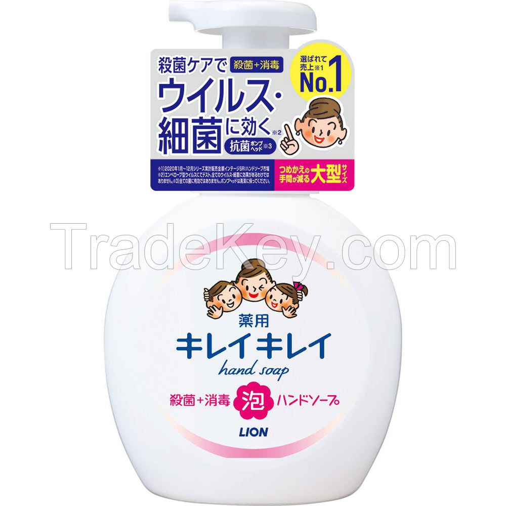 Kirekirei medicated foam hand soap pump bottle 500ml made in Japan