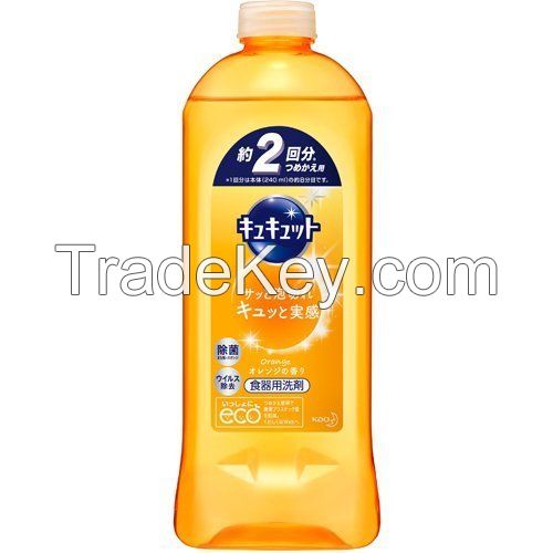Kyukyutto dishwashing detergent Refill (385ml) Orange scent