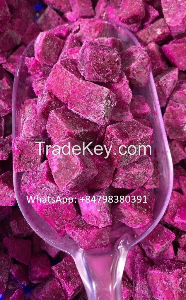 Frozen Dragon Fruit Pitaya White/Pink/Red Flesh High Quality Best Price From Vietnam