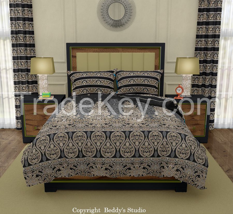 Beddys Studio Printed Custumize Bedsheet set