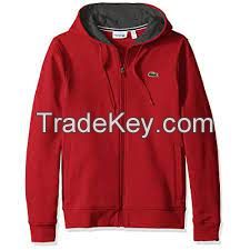 Mens Sport Long Sleeve Fleece Full Zip Hoodie Sweatshirt