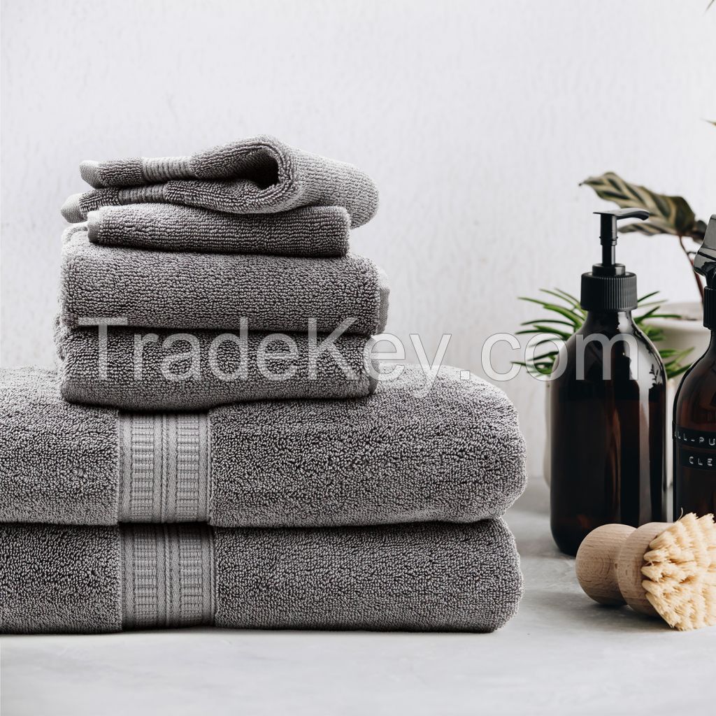 Luxury Anti-microbial Pima Cotton 6 Piece Towel Set