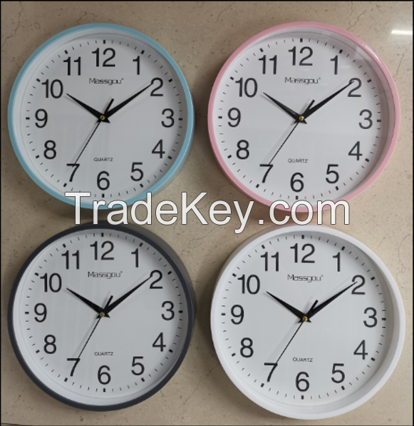 10 inch Cheap Plastic Wall Clock Home Decoration