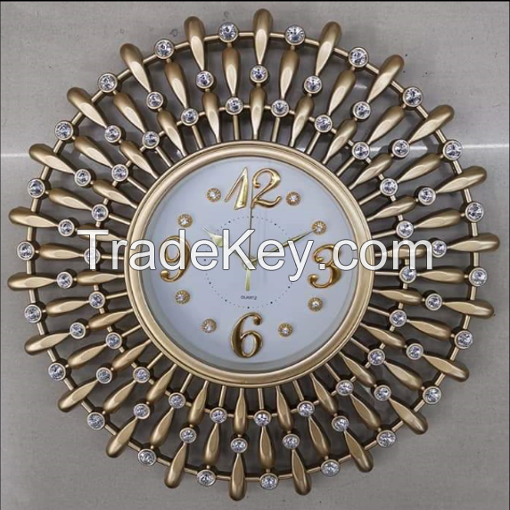luxury style decoration Wall Clock with no sound