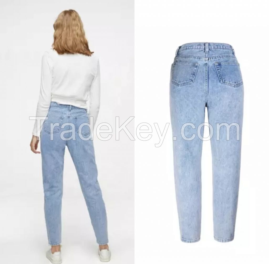 Denim pants made from denim jeans