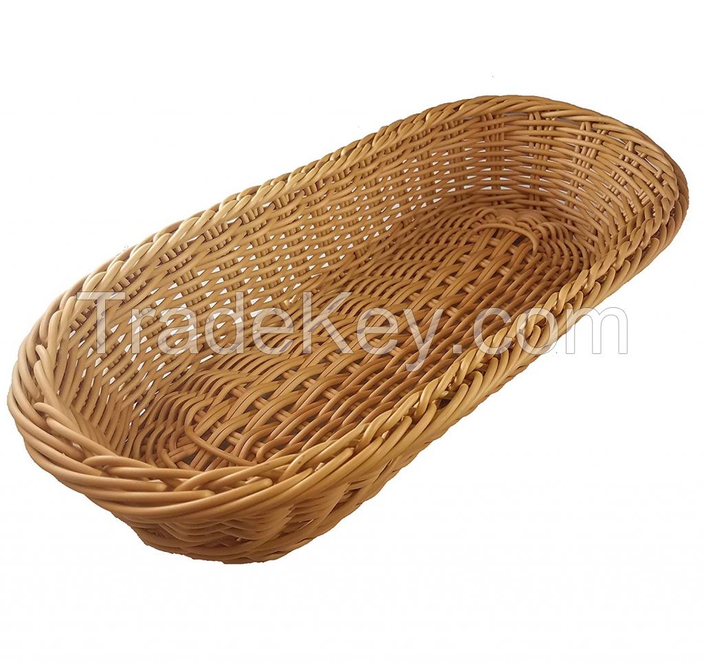 HANDWOOVEN RATTAN BREAD VESSEL