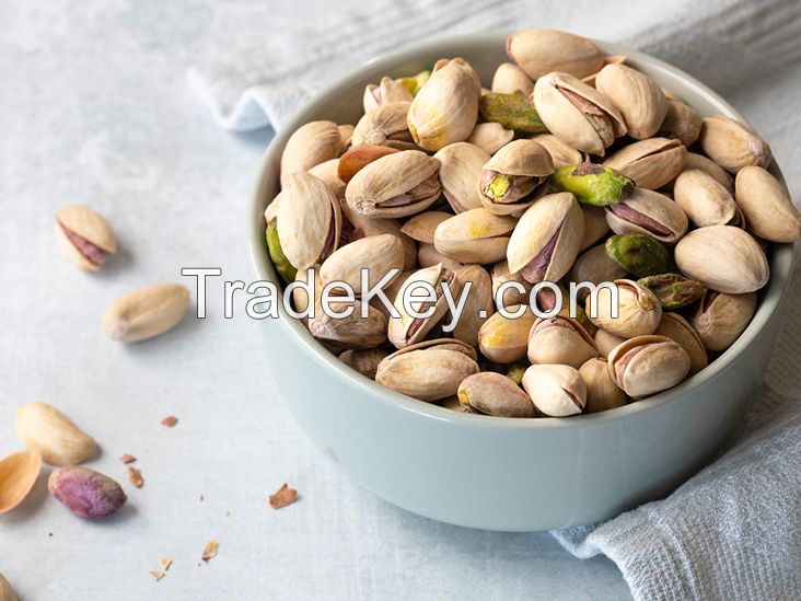 Pistachio Nuts with and without Shell