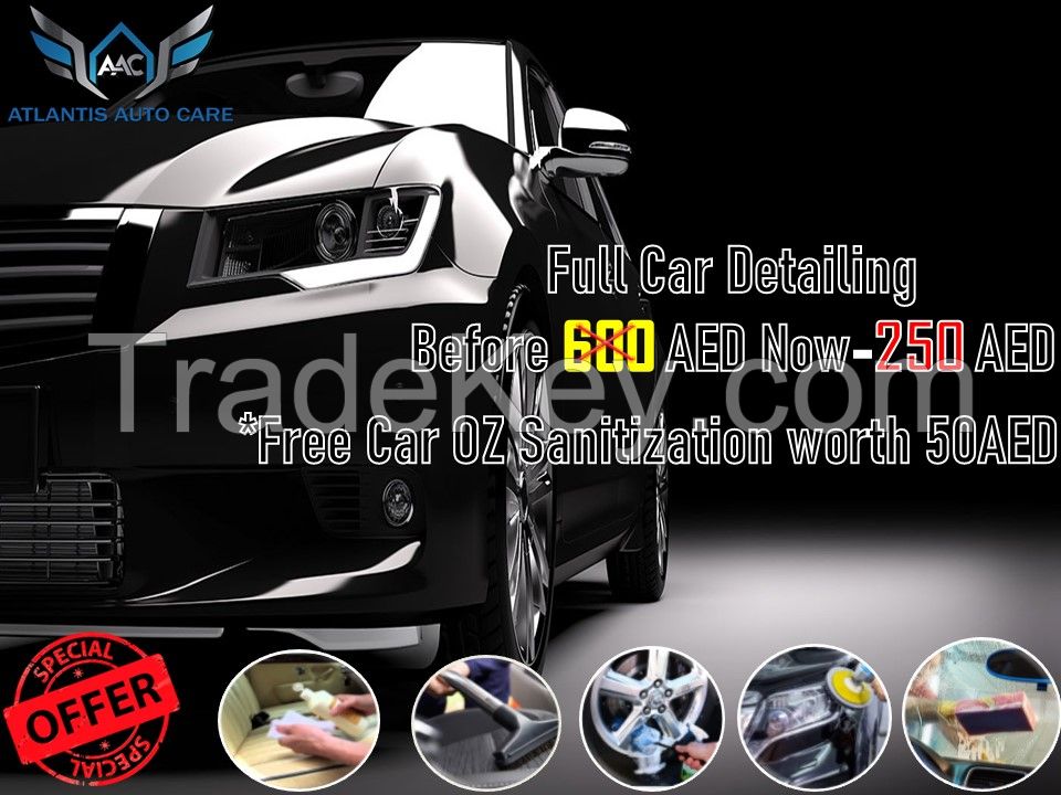 Full Car Detailing and Polishing 250AED