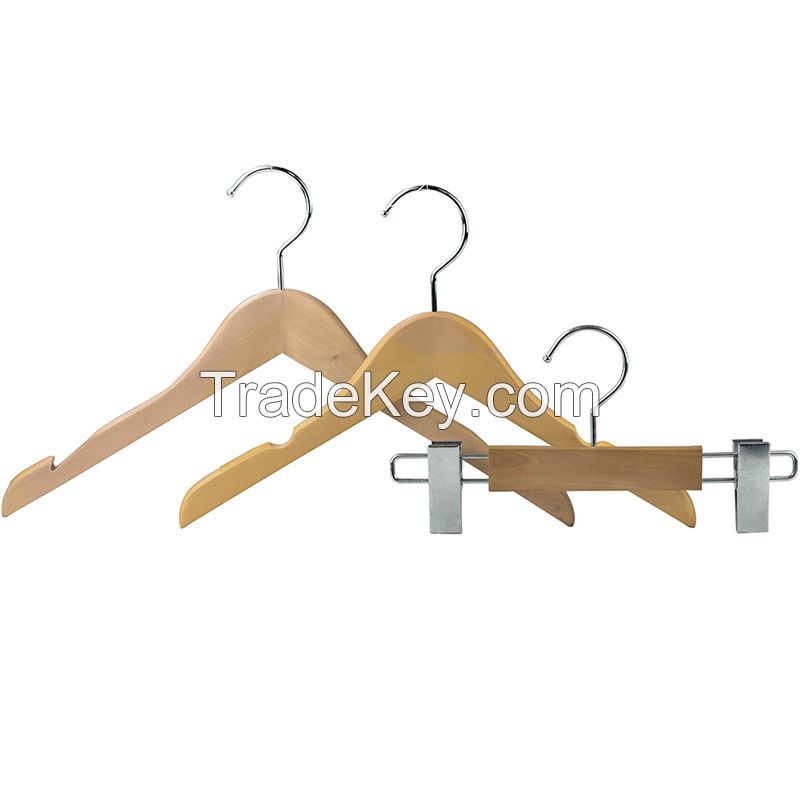 Wooden hangers wood shirt non slip clothes hanger brand wooden hangers for boutique