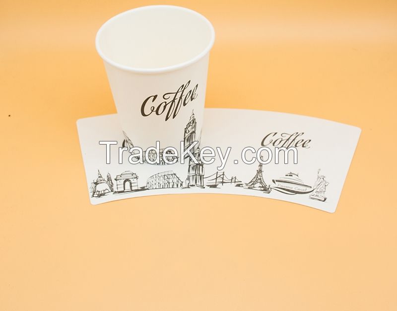 PE coated paper cup rolls raw material for paper cups fan