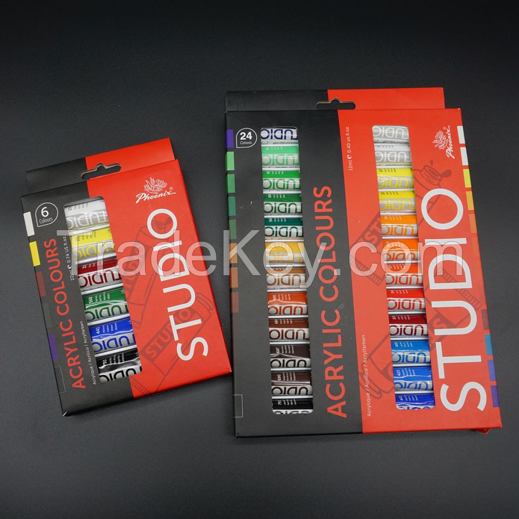 2021 Hot Selling New Design Rich Color 24 Colors Acrylic Paint Set For Artist