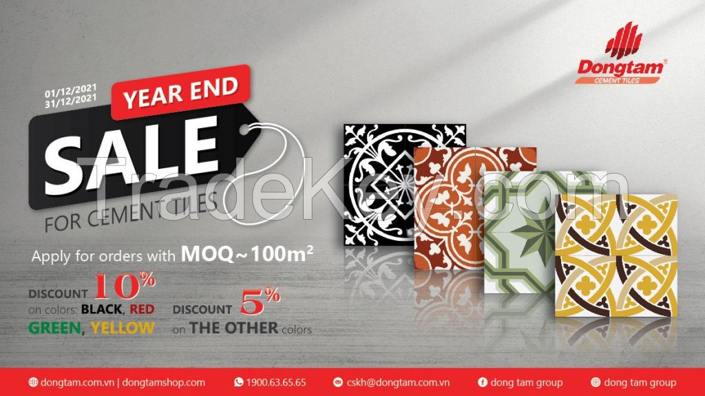YEAR END SALES PROGRAM FOR CEMENT TILES