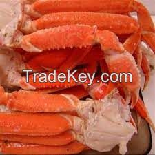 Premium grade certified cooked-frozen red king crab clusters 5L size frozen seafood products for sale