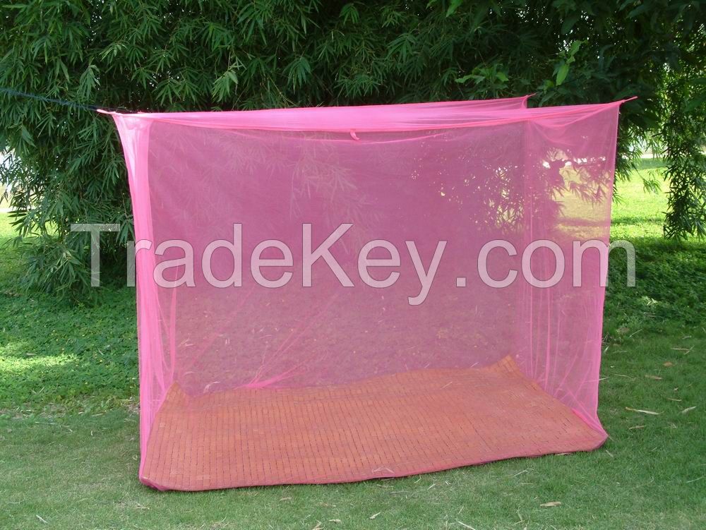 Long lasting mosquito nets