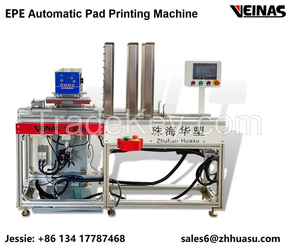 EPE/EVA/Plastic/Foam Automatic Pad Printing Machine, Mimeograph Machine, EPE Printer, Stencil Printing, Veinas Machine, Huasu