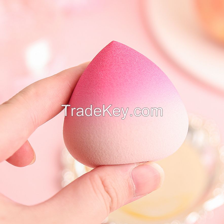 Pink Peach Makeup Sponge Private Label Beauty Egg Cosmetic Blender Puff