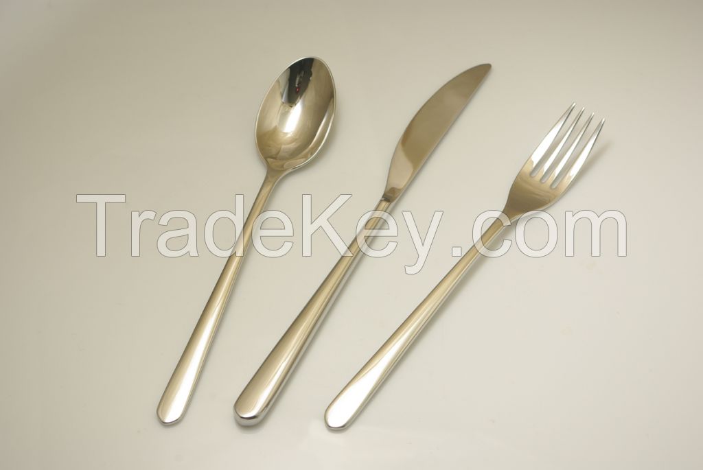 Stainless steel spoons, forks & knives