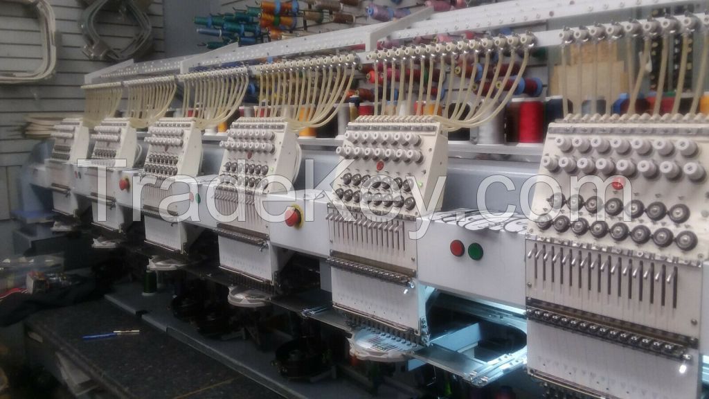 High 15 needle land 6 Head Embroidery Machine / 15 Needle / 15 Color /