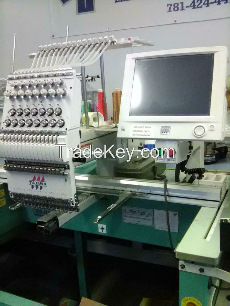 Taji 1 ma 1 Head Embroidery Machine / 15 Needle / 15 Color / /