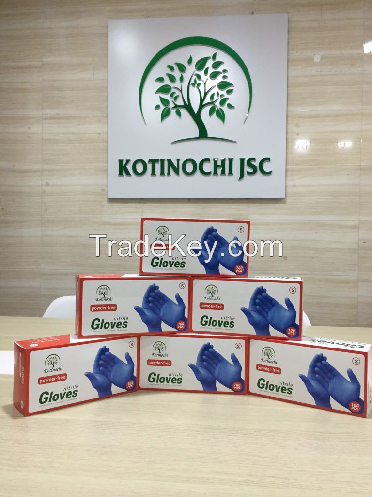 Nitrile Gloves For EU, USA, Asia Market/ Medical Nitrile Gloves Kotinochi Brand