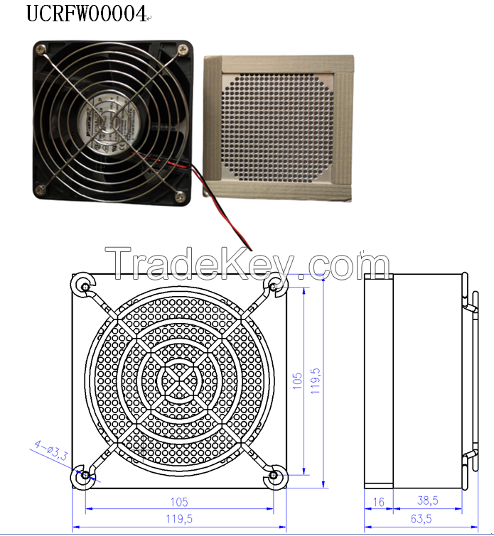 Ventilation Waveguide Window Aluminum for EMC/EMI Shielding Room