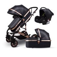 LUXURY BABY CARRIAGE HIGH LANDVIEW 3 IN 1 BABY STROLLER PORTABLE BABY PUSHCHAIR EUROPEAN DESIGN PRAM KID COMFORT FOR NEWBORN