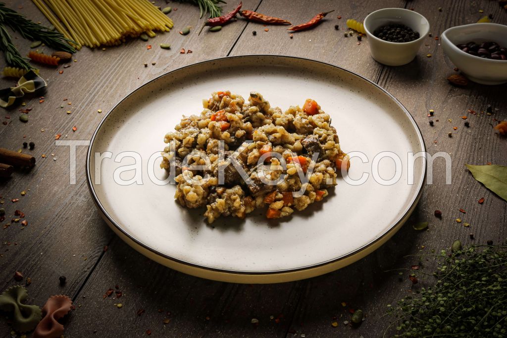 Venison with barley
