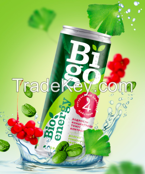 Natural energy drinks BIGO and beverage