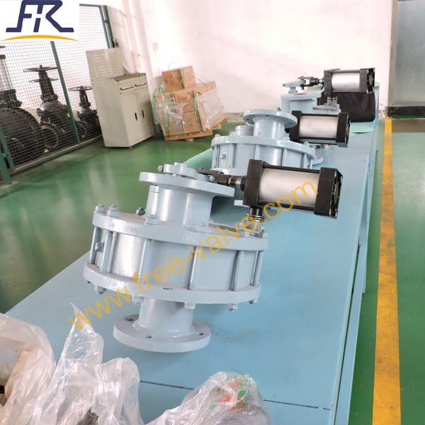 DN50 Pneumatic Ceramic  Lined Rotary Gate Valve