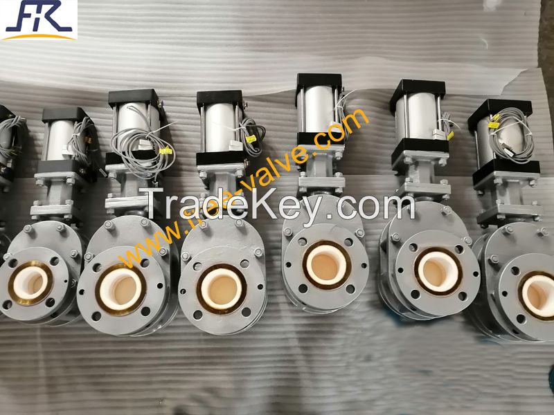 Pneumatic Full Ceramic Lined Double Disc Gate Valve