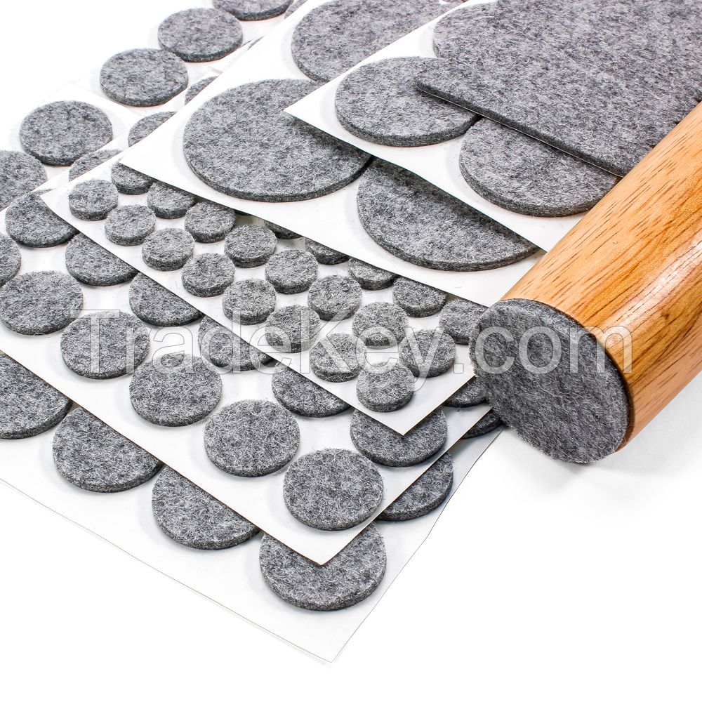 Self adhesive felt furniture pads factory from Hebei AAA-long Technology Co., Ltd