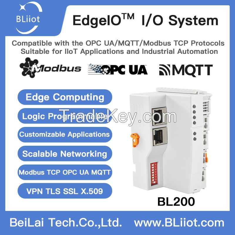 Dual Network Ports Distributed Modbus TCP IO Module