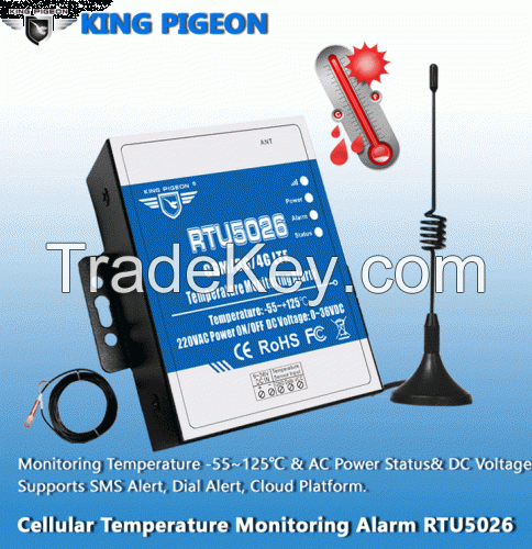 4G wireless remote temperature monitoring alarm controller
