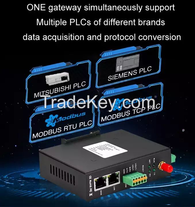 Industrial 4G Ethernet Siemens S7-1200 to SCADA Smart Gateway