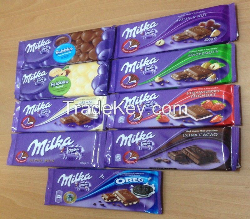 Wholesale Milka Chocolate Bars 100g and 300g