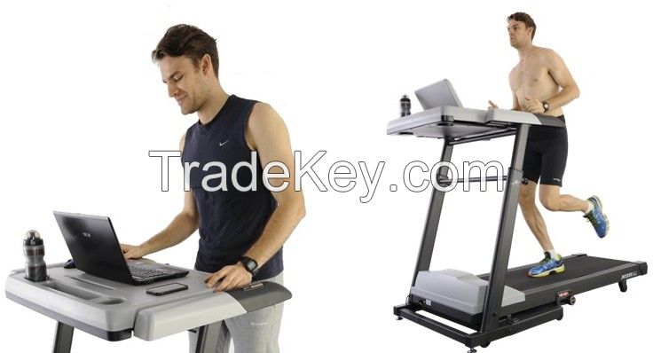 Too Much Sitting? Keep Fit At Work Or Flip Up To Run With 2016 Revolutionary Desk Treadmill